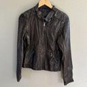 Ymi  Collection Brown Faux Leather Women's Jacket  Size Medium Photo 0