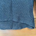 Helmut Lang  Blue Gray Linen Open Crochet V-Neck Pullover Sweater Size PS Photo 5