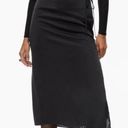 Wilfred NWT Aritzia color black Elixir Satin Skirt Photo 0