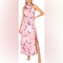 Petal and Pup  Amelie Floral Sleeveless Satin Maxi Dress Photo 3