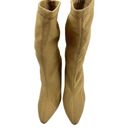 Qupid Quipid  mesh camel brown heeled boots size 8.5 womens Photo 3