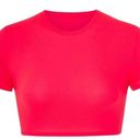 SKIMS Fits Everybody Super Cropped T-Shirt- Ultra Pink Photo 0