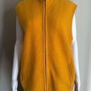 Coldwater Creek Vintage  Yellow Gold Wool Full Zip Vest Size Large Photo 0