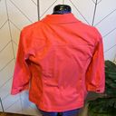 Christopher & Banks  Coral Collard Long Sleeve Button Jacket Size Petite Small Photo 2