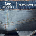 Riders By Lee Lee Riders Women's 10" Rise Bermuda Jean Shorts Size 14 M  Medium Wash 9" Inseam Photo 4