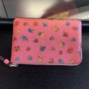 Disney Coach Corner Zip Wristlet With Mini Vintage Rose Print Photo 1