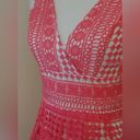 Soiéblu NEW  Coral Crochet Lace V-Neck Pleated A-Line Retro Modcloth Dress Small Photo 1