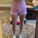 ZARA Pink Denim shorts Photo 3