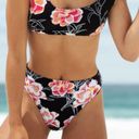 Roxy NWT  Printed Beach Classics High Waist High Leg Bikini Bottom Floral Photo 1