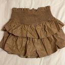 Mustard Seed Women’s Faux Leather Ruffle Skirt  Photo 0