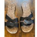 Coach  shoes C2310 Essie women flat sandal leather size 9B black work, girly Photo 2