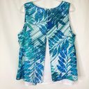 cj banks  | Tropical Blue V-Neck Layered Tank Top 1X Photo 5