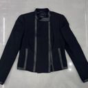 Akris  Bergdorf Goodman Black Leather Trim Moto jacket Photo 1