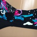 Anne cole  black floral bikini. XS. NWT Photo 9