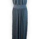 Carmen Marc Valvo CARMEN  Sleeveless Maxi Dress Special Event Dark Gray Large Photo 3