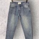 One Teaspoon  Light Wash Raw Hem Straight Leg Jeans Size 25 Petite Photo 0