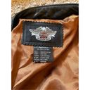 Harley Davidson  105th Anniversary Womens  Black Leather Jacket xl Photo 7