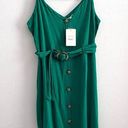 Lily White  Green Midi Dress NWT Photo 0