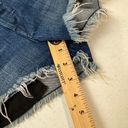 3x1  Women's Mid Rise Distressed Denim Shorts Raw Hem Blue Size 25 Photo 7