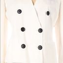 Oleg Cassini  vintage white ivory double breasted blazer jacket size 6 Photo 2