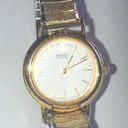 Seiko  Vintage Gold Tone Stretchy Speidel Band Retro Wristwatch Watch NEW BATTERY Photo 1