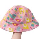 Sanrio Gudetama  Bucket Hat The Lazy Egg Pink Graphic Printed Photo 0