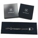 Vitaly “Gain” 7 Inch Stainless Steel Bracelet Streetwear Minimalist Silver Photo 0