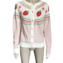 Modcloth NWT  White and Red Strawberry Cardigan Photo 1