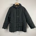 Liz Claiborne  Black Puffer Adjustable Waist Jacket Photo 0