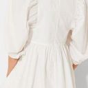 Hunter Bell White Noah Dress Pockets Collared Cotton Mini Swing Dress  Medium Photo 1