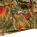 Cynthia Rowley  Linen Blend Tropical Print Crop Top Ruffle Sleeve Multicolor Sz M Photo 4