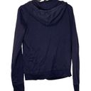 Polo  Jeans Co. Ralph Lauren Womens Full Zip Hooded Jacket Size Large Navy Cotton Photo 5