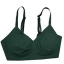 Aerie  Smoothez Padded Bralette Lined Adjustable Straps Stretch Green Size Small Photo 1