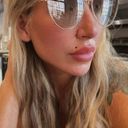 Oscar de la Renta Designer  Gold Cat Eye Aviator Sunglasses Jordana Summer Photo 4