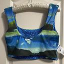 Nike Swim Adventure Reversible Bikini Crop Top in Pacific Blue Photo 4