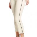 L'Agence  Nadia Cropped Straight Jean in Vintage White Stripe Size 29 Photo 2