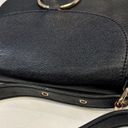 Krass&co G.H Bass & . Black Leather Crossbody Saddle Bag Purse Photo 4