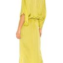 Young Fabulous and Broke NWT  YFB Siren Maxi in Zest Yellow Satin Hi-Lo Dress S Photo 6