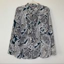 Chico's Chico’s Size Large Paisley Ruffled Front Button Down Top Photo 0