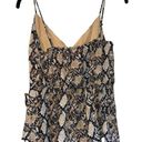 Nine Britton  Snakeskin Sleeveless Summer Blouse Size S B46‎ Photo 1