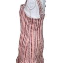 Alexis  Womens Brandy Mini Dress in Rose Stripe Wide Ruffle Shoulder XL New NWT Photo 5