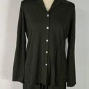 Max Studio  Green Long Sleeve Button Down Shirt Women's Size Medium NWT Photo 0