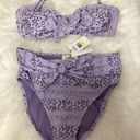 Jessica Simpson New.  lavender bandanna bikini set. Medium. Retails $108. Photo 7