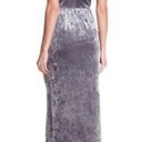 BCBGeneration EUC  Crushed Velvet Racerback Midi in Grey Frost Size Small Photo 3