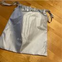 Athleta NEW!!!  SILVER Reusable Shopping Cinch Tote Bag Photo 1