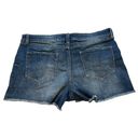 New York & Co. Soho Jean Shorts Fringe Hem, Sz 14 Photo 3