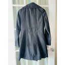 Miss London  Womens Medium Charcoal Gray Asymmetric Zip Urban Mod Wool Blend Coat Photo 1