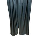 St. John  Caviar Black Silky Wide-Leg Trouser Pants Size 4 Photo 2