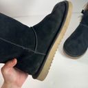 Koolaburra by UGG Victoria Tall Women's Winter Bow Suede Shearling Boots Size 8 Black Photo 6