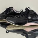 Lacoste Y2K Black Pink Shiny Patent Leather Shua 2 Casual Bowler Track Sneakers Photo 4